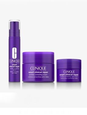 NWT Clinique Mini Smart Clinical Repair Skincare Set- New In Beauty Bag